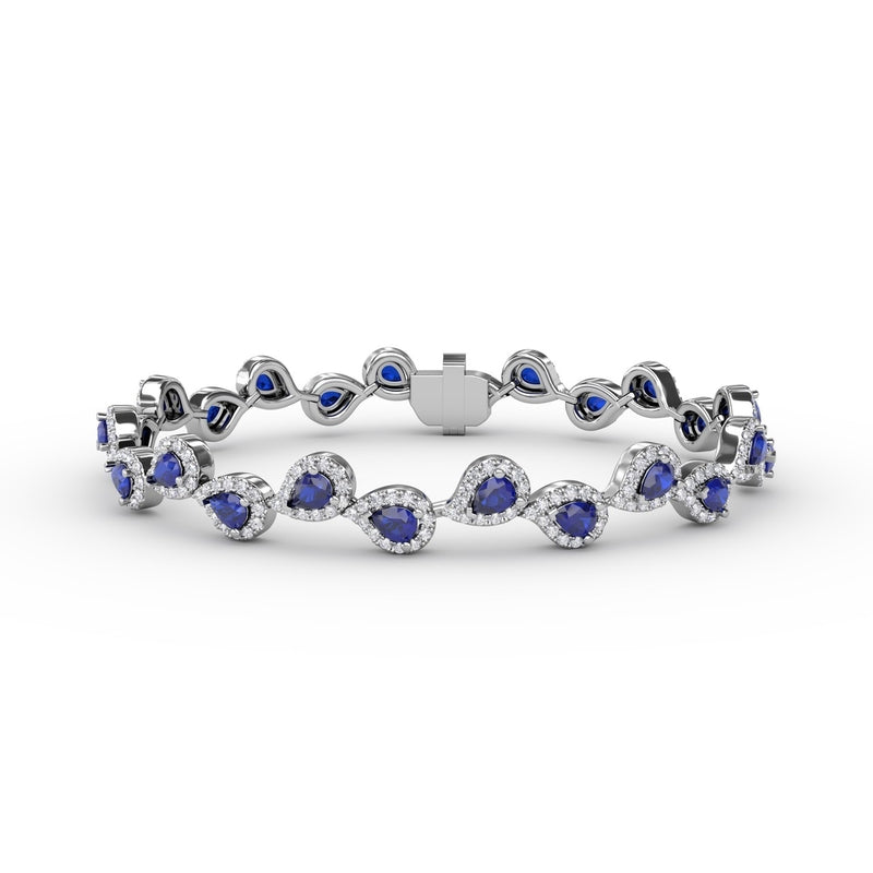 Fana Decorated Sapphire and Diamond Bracelet