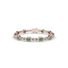 Fana Love Knot Emerald and Diamond Bracelet