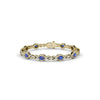 Fana Love Knot Sapphire and Diamond Bracelet