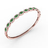 Fana Whimsical Emerald & Diamond Bangle