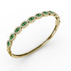 Fana Whimsical Emerald & Diamond Bangle