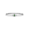 Fana Love Knot Emerald and Diamond Bangle Bracelet