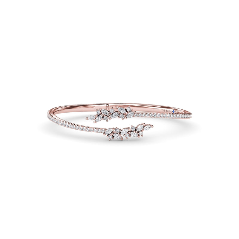 Fana Clustered Marquise Diamond Bangle