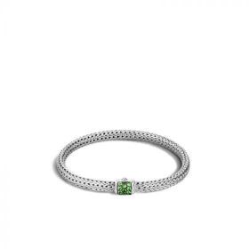 JOHN HARDY SILVER CLASSIC CHAIN WOMEN'S GEMSTONE WOVEN BRACELET