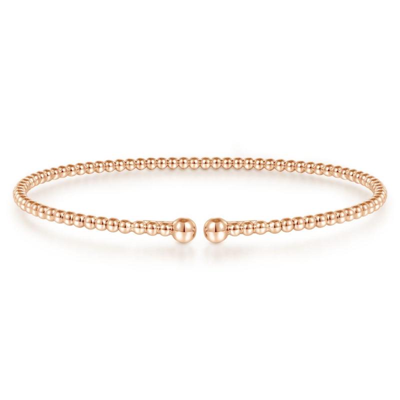 Gabriel & Co. 14k Rose Gold Bujukan Bangle Bracelet