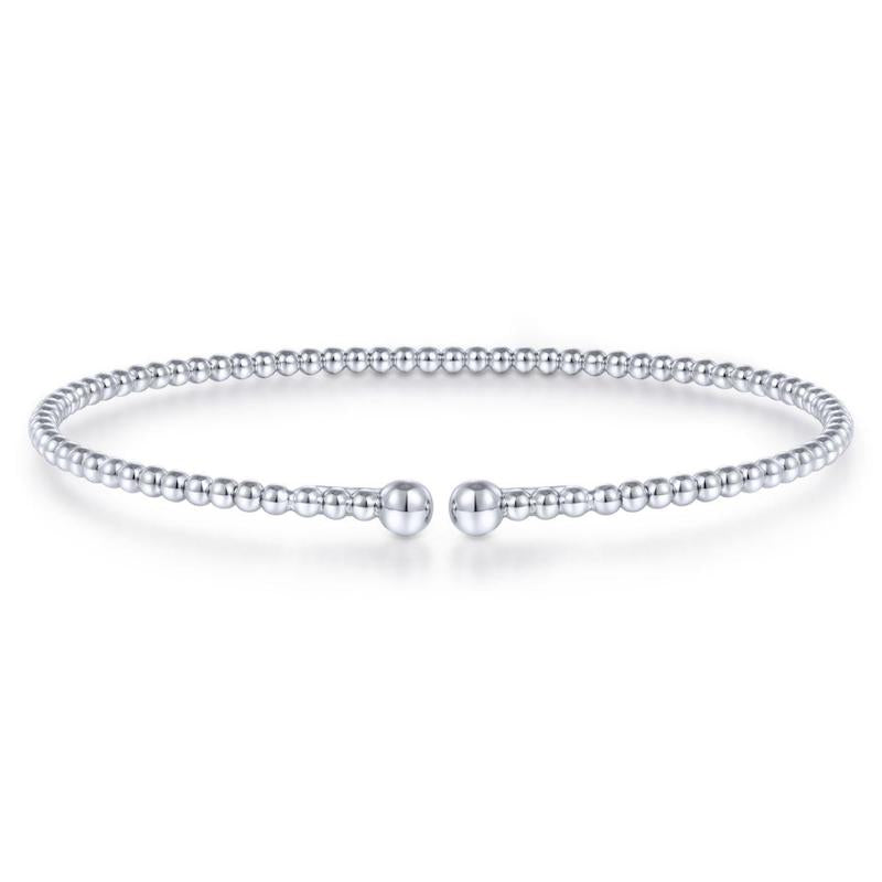 Gabriel & Co. 14k White Gold Bujukan Bangle Bracelet