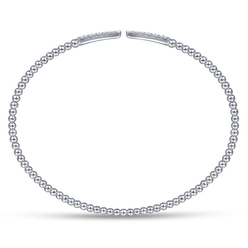 Gabriel & Co. 14k White Gold Bujukan Diamond Bangle Bracelet