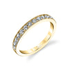 Classic Wedding Band with Milgrain Accents 18k Gold Yellow