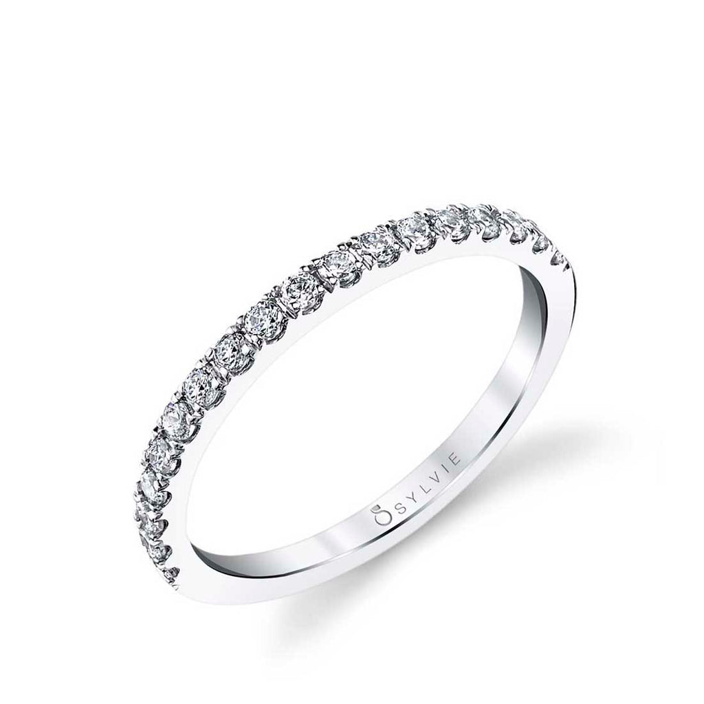 Classic Diamond Wedding Band - Jacalyn Platinum White