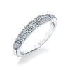 Vintage Wedding Band - Roial Platinum White