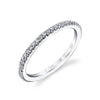 Classic Wedding Band - Vivian 18k Gold White