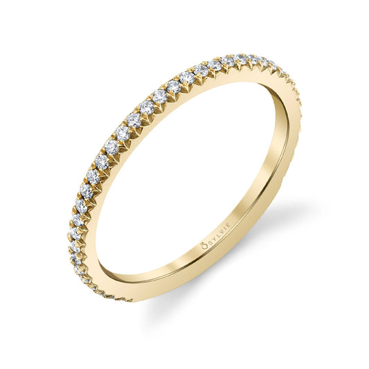Sylvie Classic Wedding Band - Vivian 18k Gold Yellow