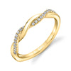 Twist Diamond Wedding Band - Evangeline 14k Gold Yellow