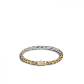 JOHN HARDY SILVER & GOLD CLASSIC CHAIN WOMEN'S WOVEN BRACELET