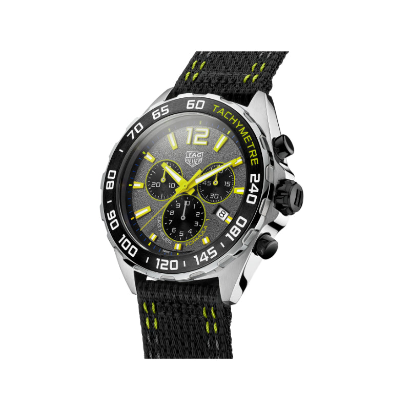 TAG Heuer Formula 1 Quartz Mens Grey Nylon Chronograph