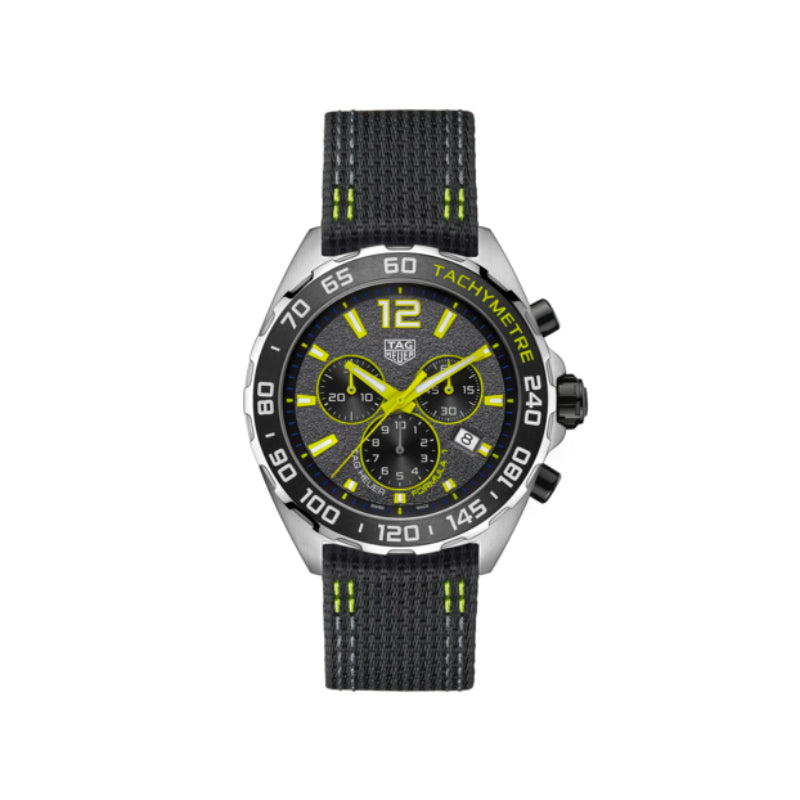 TAG Heuer Formula 1 Quartz Mens Grey Nylon Chronograph