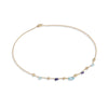 Marco Bicego Paradise Collection 18K Yellow Gold Iolite and Blue Topaz Short Necklace