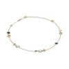 Marco Bicego Jaipur Color Collection 18K Yellow Gold Mixed Blue Topaz Necklace