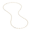 Marco Bicego Siviglia Collection 18K Yellow Gold and Diamond Small Bead Long Necklace