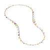 Marco Bicego Paradise Collection 18K Yellow Gold Mixed Gemstone Graduated Long Necklace