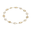 Marco Bicego Lunaria Collection 18K Yellow Gold White Mother of Pearl Short Necklace