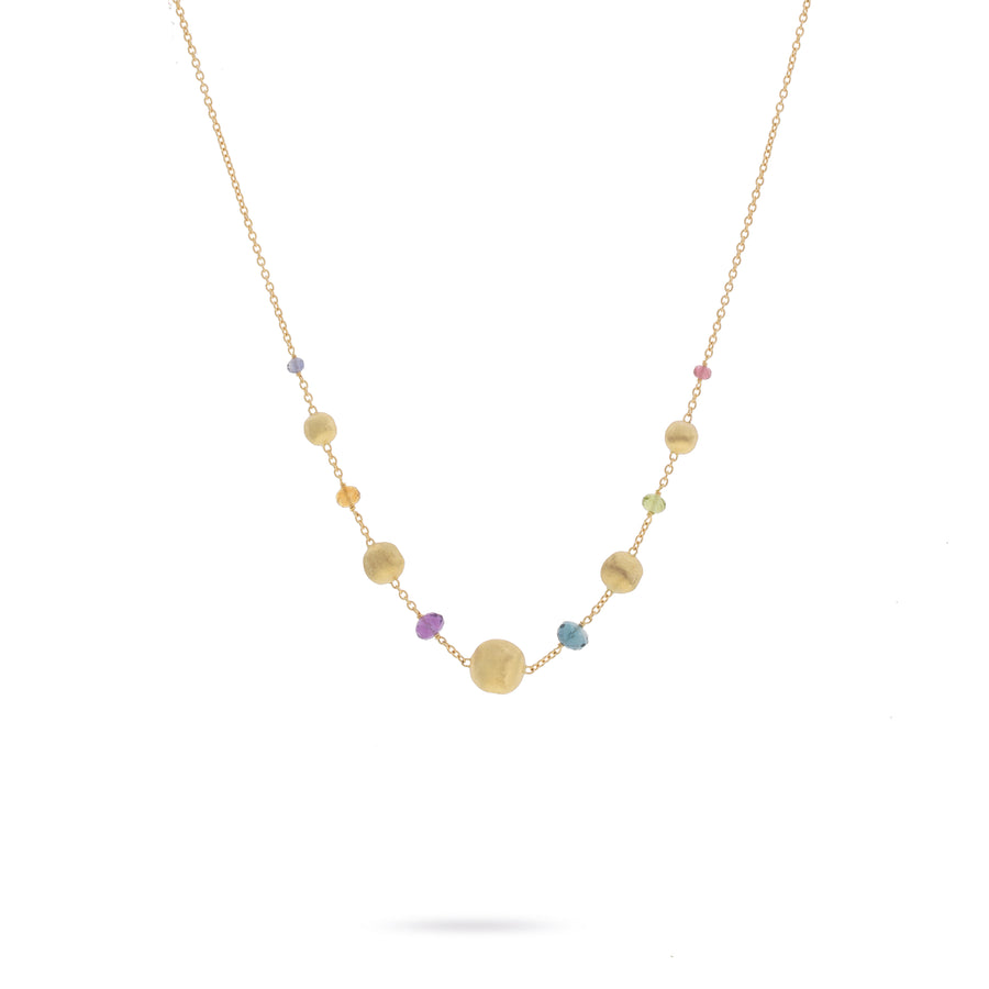 Marco Bicego Africa Collection 18K Yellow Gold Mixed Gemstone Necklace