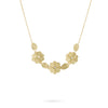 Marco BicegoÂ® Petali Collection 18K Yellow Gold and Diamond Three Flower Necklace