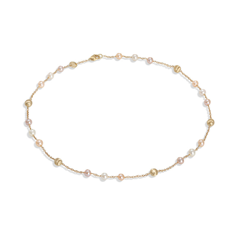 Marco Bicego Africa Pearl Collection 18K Yellow Gold and Pearl Short Necklace