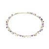Marco Bicego Paradise Collection 18K Yellow Gold Amethyst and Mixed Gemstone Single Strand Necklace