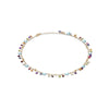 Marco Bicego Paradise Collection 18K Yellow Gold Blue Topaz and Mixed Gemstone Single Strand Necklace