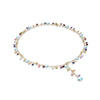 Marco Bicego Paradise Collection 18k Yellow Gold Blue Topaz and Mixed Gemstone Lariat Necklace