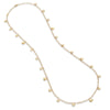 Marco Bicego Jaipur Collection 18K Yellow Gold Engraved and Polished Charm Long Necklace