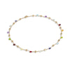 Marco Bicego Paradise Collection 18K Yellow Gold Mixed Stone Collar Necklacee