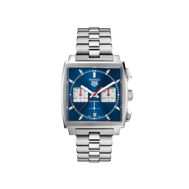 TAG Heuer Monaco Heuer 02 Automatic Mens Blue Steel Chronograph
