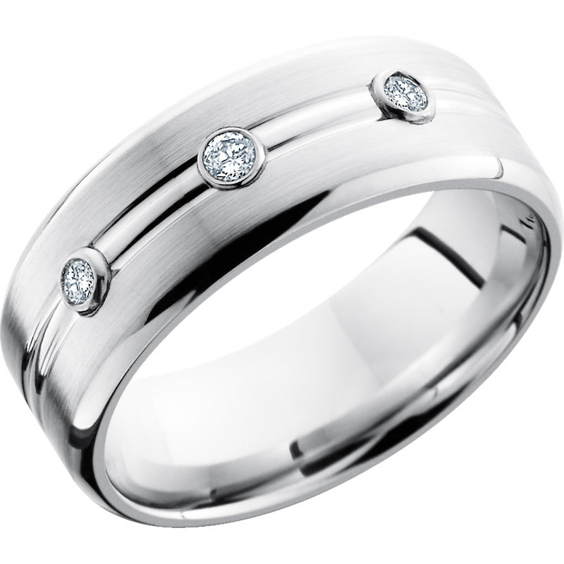 Lashbrook Cobalt Chrome 8mm Men's Wedding Band