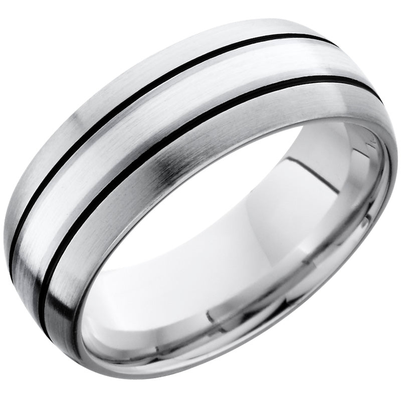 Lashbrook Cobalt Chrome 8mm Men's Wedding Band