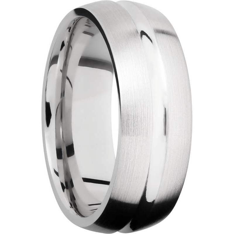 Lashbrook Cobalt Chrome 8mm Men's Wedding Band