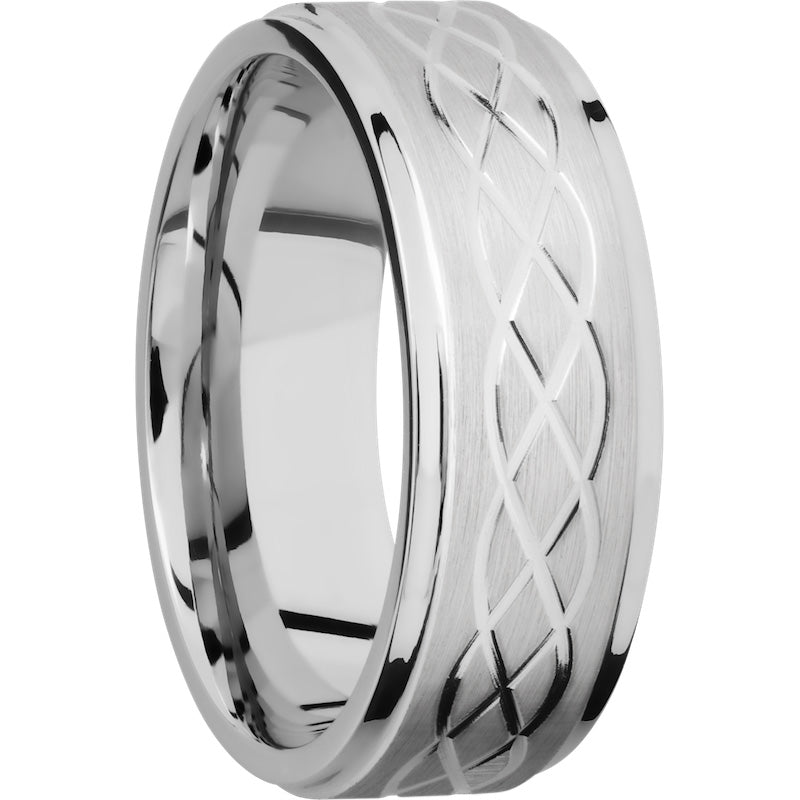 Lashbrook Cobalt Chrome 8mm Men's Wedding Band