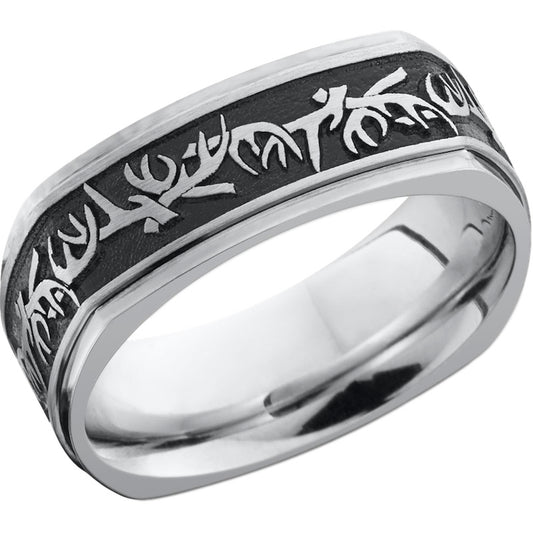 Lashbrook Cobalt Chrome 8mm Men's Wedding Band