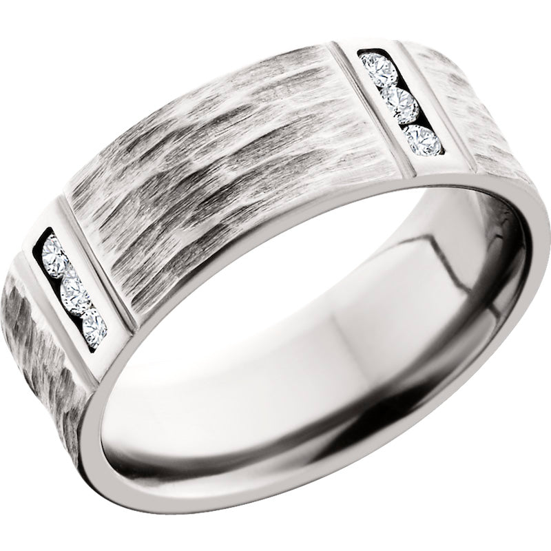 Lashbrook Cobalt Chrome 8mm Men's Wedding Band