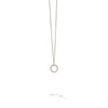 Marco Bicego Bi49 Collection 18K White Gold and Diamond Small Circle Necklace