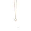 Marco Bicego Bi49 Collection 18K Yellow Gold and Diamond Small Circle Necklace