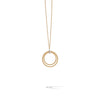 Marco Bicego Bi49 Collection 18K Yellow Gold and Diamond Large Double Circle Necklace