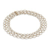 Marco Bicego Marrakech Onde Collection 18K Yellow Gold and Diamond Flat Link Three Strand Necklace