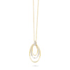 Marco Bicego Marrakech Onde Collection 18K Yellow Gold and Diamond Concentric Pendant