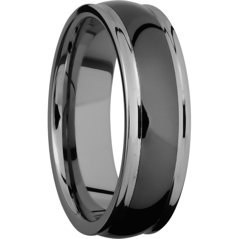 Lashbrook Black Tungsten 7mm Men's Wedding Band