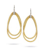 Marco Bicego Cairo Collection 18K Yellow Gold and Diamond Large Drop Earrings