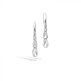 JOHN HARDY SILVER BAMBOO WOMEN'S DROP EARRINGS