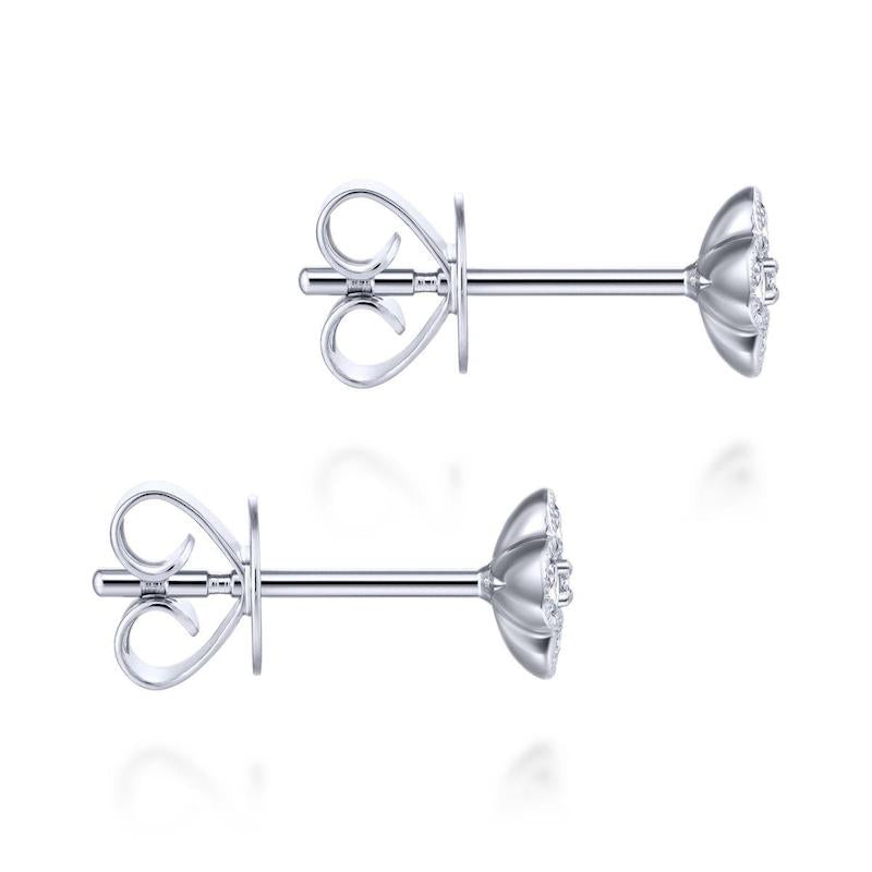 Gabriel & Co. 14k White Gold Lusso Diamond Stud Earrings