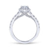 Gabriel & Co. 14k White Gold Entwined Halo Engagement Ring